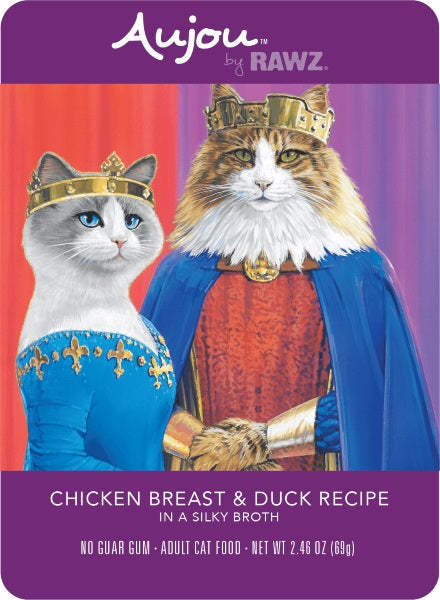 Aujou by RAWZ Cat Chicken Breast & Duck Wet Cat Food Pouch
