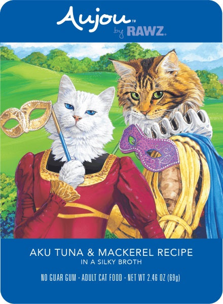 Aujou by RAWZ Cat Aku Tuna & Mackerel Wet Cat Food Pouch