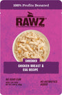RAWZ Cat Shredded Chicken Breast & Egg Recipe Wet Cat Food Pouch, 2.46-oz