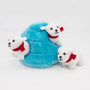 ZippyPaws Zippy Burrow Polar Bear Igloo Dog Toy, 7 x 7 x 6 in