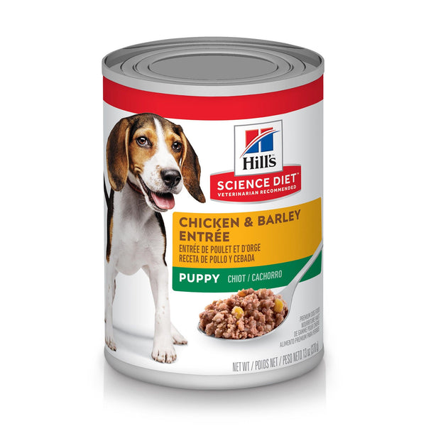 Hill's Science Diet Puppy Entrée Poulet et Orge Nourriture humide pour chiots
