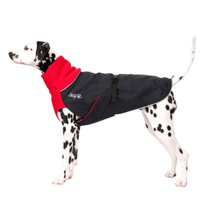Chilly Dogs Great White North Dog Coat, Red/ Black Shell