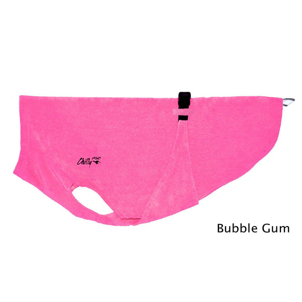 Chilly Dogs Soaker Robe Dog Cooling Apparel, Bubble Gum
