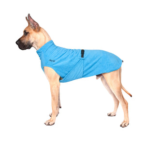 Chilly Dogs Soaker Robe Dog Cooling Apparel, Turquoise