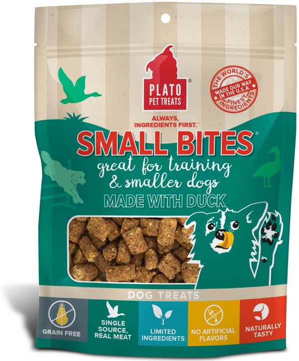 Plato Small Bites Duck Dog Treats