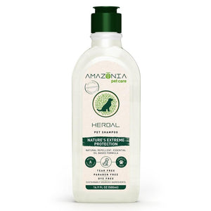 Amazonia Shampoing Pour Chien & Chat "Herbal" Protection Aux Herbes, 16.9-oz