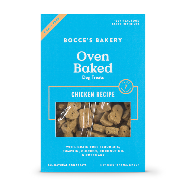 Bocce's Bakery Better Basics Grain-Free Chicken Dog Biscuits, 12-oz