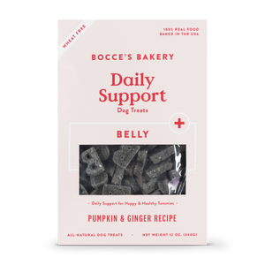 Bocce’s Bakery Daily Support Belly Aid Citrouille & Gingembre Friandises pour chiens, 340-gram