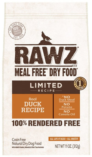 RAWZ Dog Meal Free Limited Recipe Duck Recipe Dry Dog Food