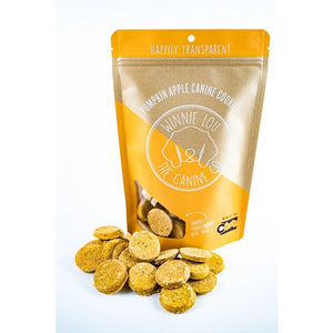 Winnie Lou The Canine Co. Biscuits pour chiens à la citrouille et pomme, 4 oz