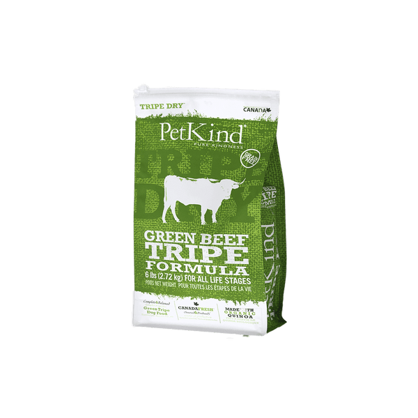 PetKind Tripe Dry Tripe de boeuf vert Formula Nourriture sèche pour chiens sans grains