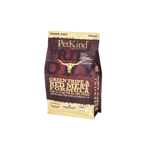 PetKind Tripe Dry Viande rouge et formule de tripes vertes Nourriture sèche pour chiens sans grains