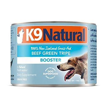 K9 Natural Booster Beef Green Tripe Grain-Free Wet Supplement for Dogs, 6-oz
