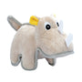 Zeus Safari Jouet pour chien, rhinocéros, beige