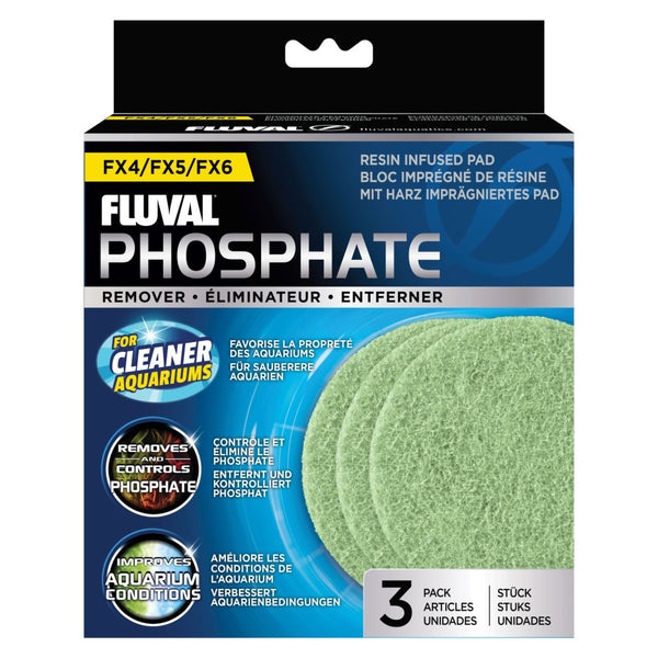 Fluval FX4/FX5/FX6 Phosphate Remover Pads for Aquariums, 3-pk