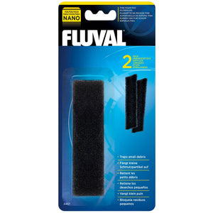 Fluval Nano Fine Foam Pad Filter Media, 2 count
