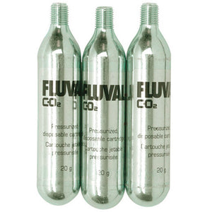 Fluval Pressurized CO2 Disposable Cartridges, 3 x 20 g