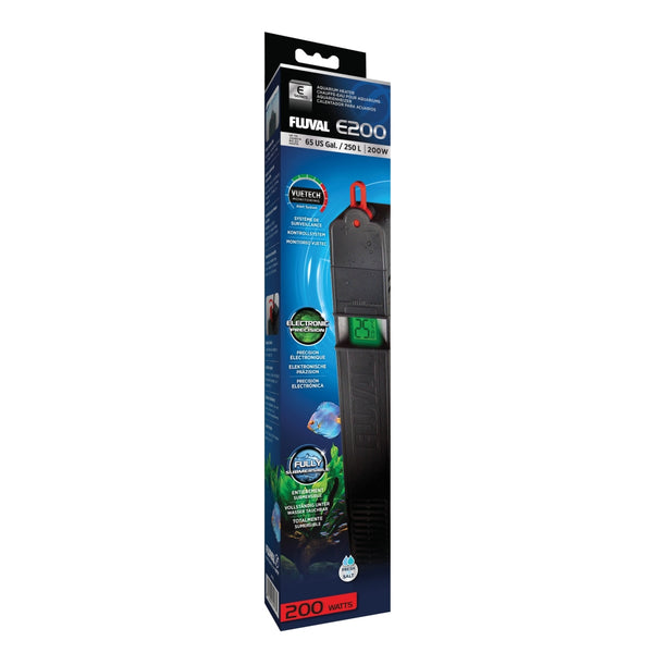 Fluval E200 Advanced Electronic Aquarium Heater, 200-watt