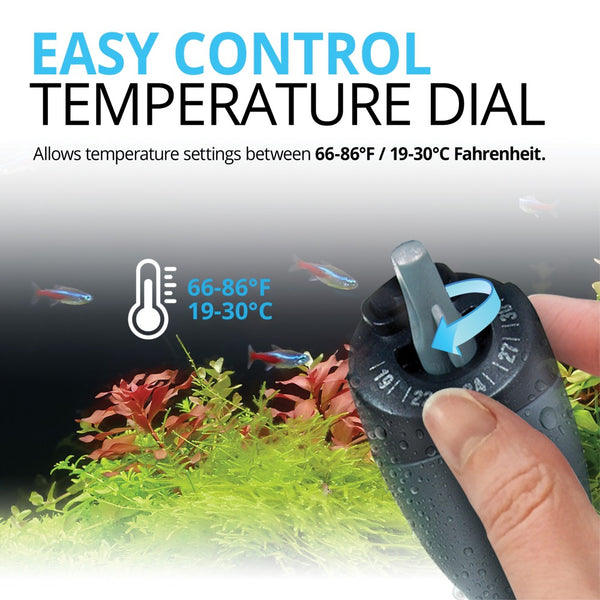 Fluval M200 Fully Submersible Aquarium Heater, 200-watt