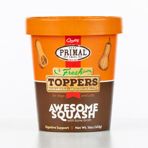 Primal Fresh Toppers Awesome Squash, Frozen Dog & Cat Food Topper