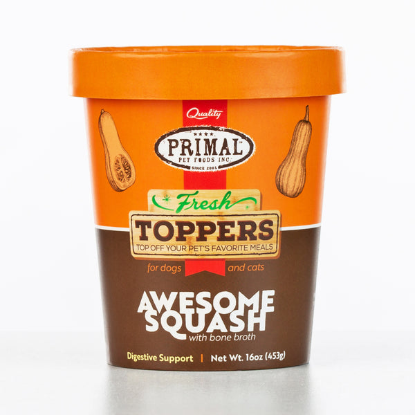 Primal Fresh Toppers Awesome Squash, Frozen Dog & Cat Food Topper