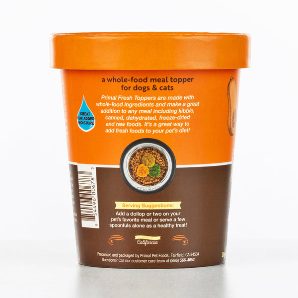 Primal Fresh Toppers Awesome Squash, Frozen Dog & Cat Food Topper