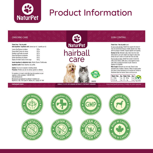 NaturPet Soin Boule de Poils