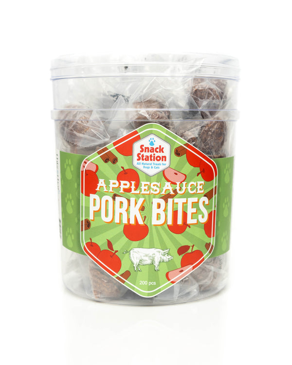 This & That Snack Station Applesauce Pork Bites Dog Treats