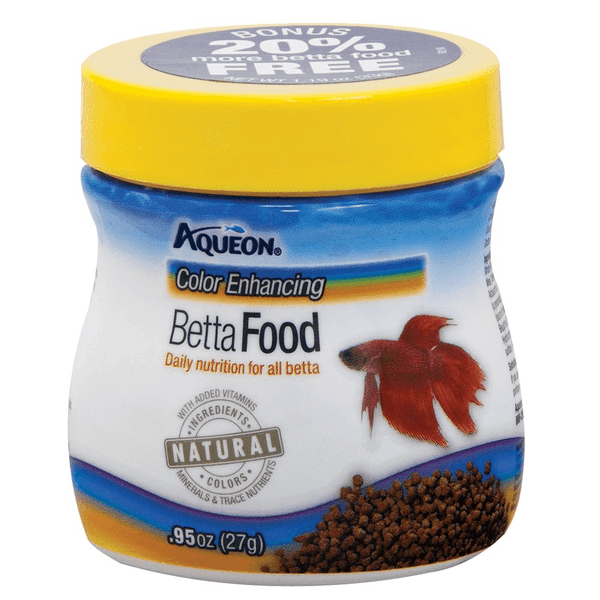 Aqueon Color Enhancing Betta Fish Food, .95-oz