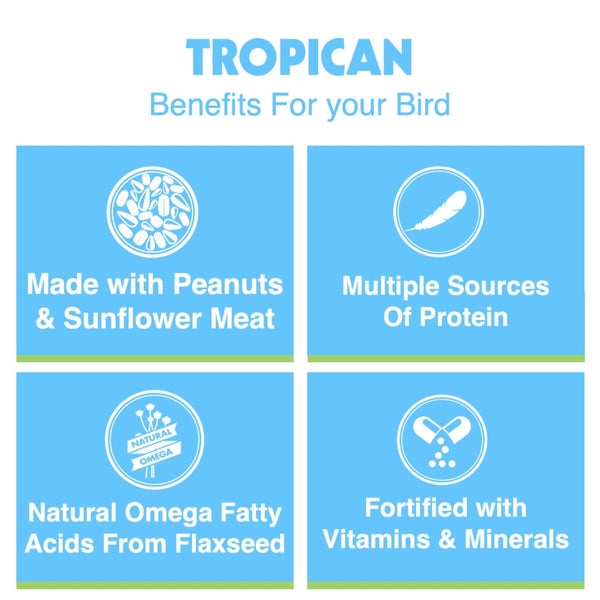 Hari Tropican Granules de formule à vie pour perroquets