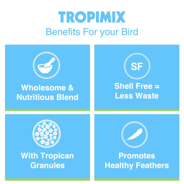 HARI Tropimix Enrichment Food Blend for Cockatiels & Lovebirds