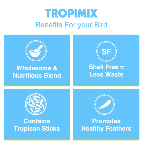 HARI Tropimix Enrichment Food Blend for Large Parrots