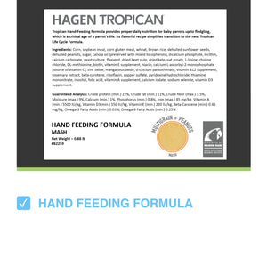 HARI Tropican Formule d’élevage à la main pour bébés perroquets, 0.88-lb