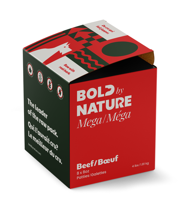Bold by Nature Dog Mega Beef Patties Dog Food