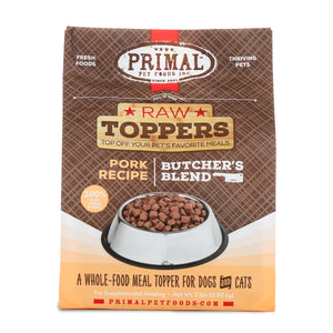 Primal Raw Toppers Butcher's Blend Pork Dog & Cat Food Topper