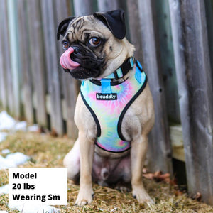 Bcuddly Control Dog Harness, Tie-Dye