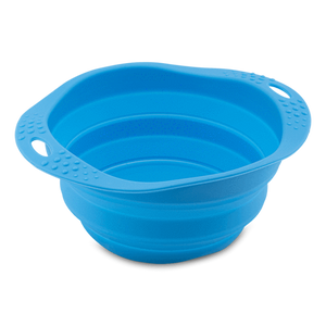 Beco Travel Pet Bowl, Blue, Small