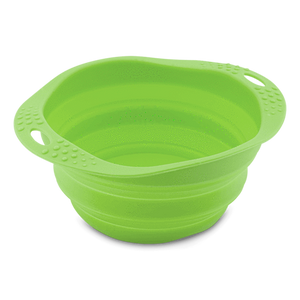 Beco Travel Pet Bowl, Green, Medium