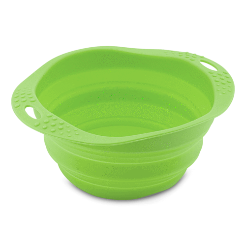 Beco Travel Pet Bowl, Green, Large