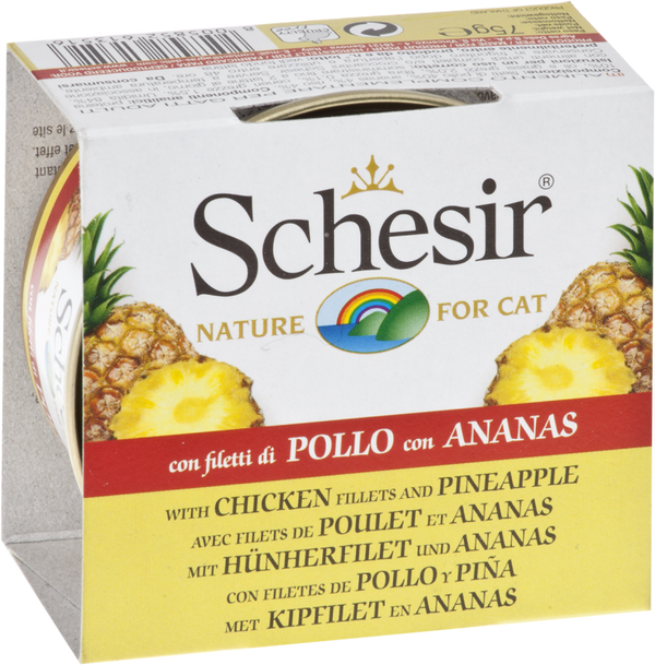 Schesir Chicken & Pineapple Wet Cat Food Can