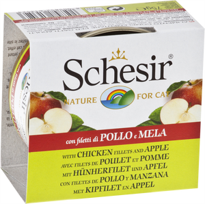 Schesir Chicken & Apples Wet Cat Food Can