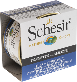 Schesir Tuna & Whitebaits Wet Cat Food Can
