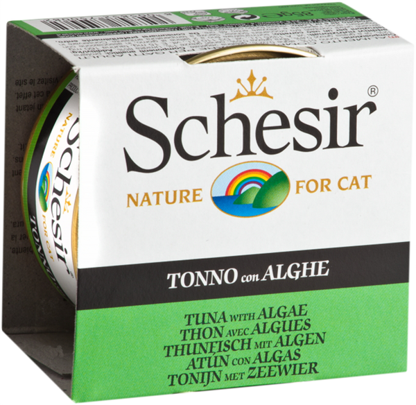 Schesir Tuna & Seaweed Wet Cat Food Can