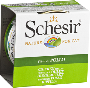 Schesir Chicken Fillets Gelly Wet Cat Food Can