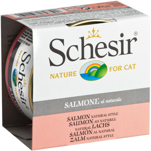 Schesir Salmon Natural Style Wet Cat Food Can