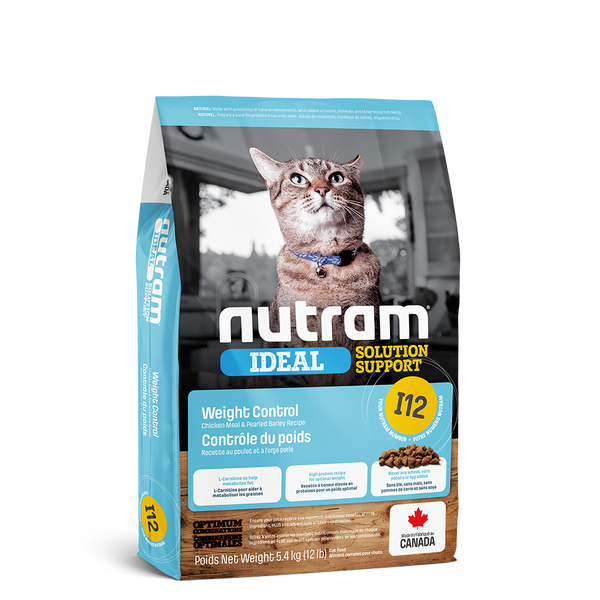 Nutram Ideal I12 Solution Support Weight Control Cat Food