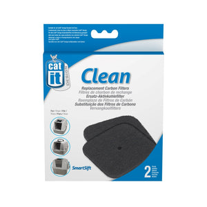 Catit Filtres à charbon de rechange pour litière avec couvercle, lot de 2