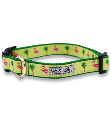 Solo & Lilly Flamingo Dog Collar