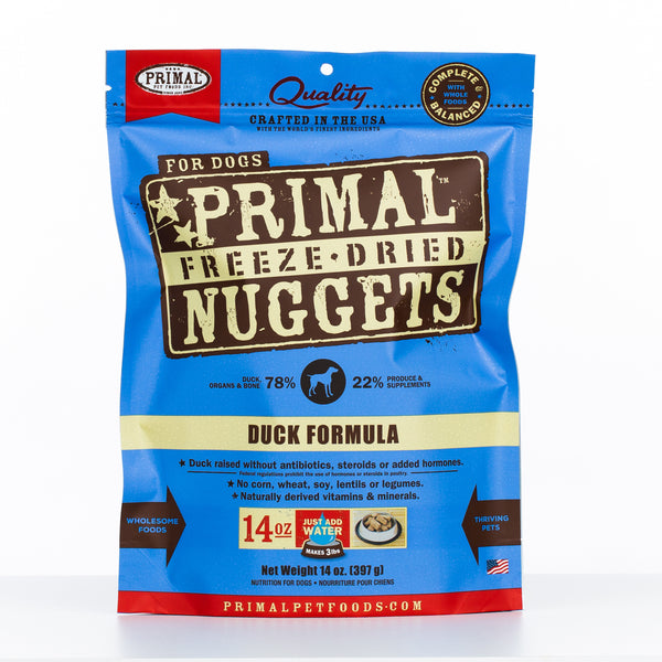 Primal Raw Freeze-Dried Nuggets Duck Formula Dog Food