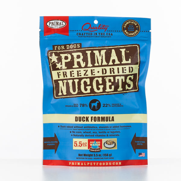 Primal Raw Freeze-Dried Nuggets Duck Formula Dog Food